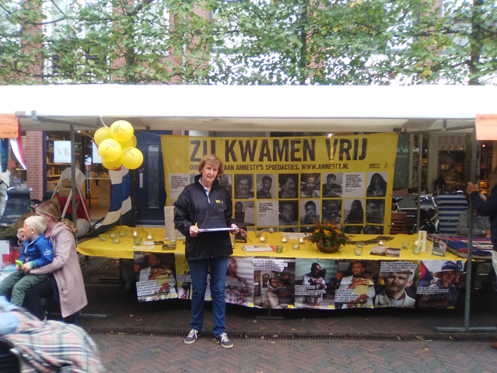 Amnesty actief op de Vrijwilligersmarkt
